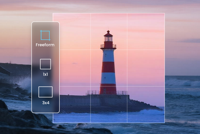 Crop a lighthouse